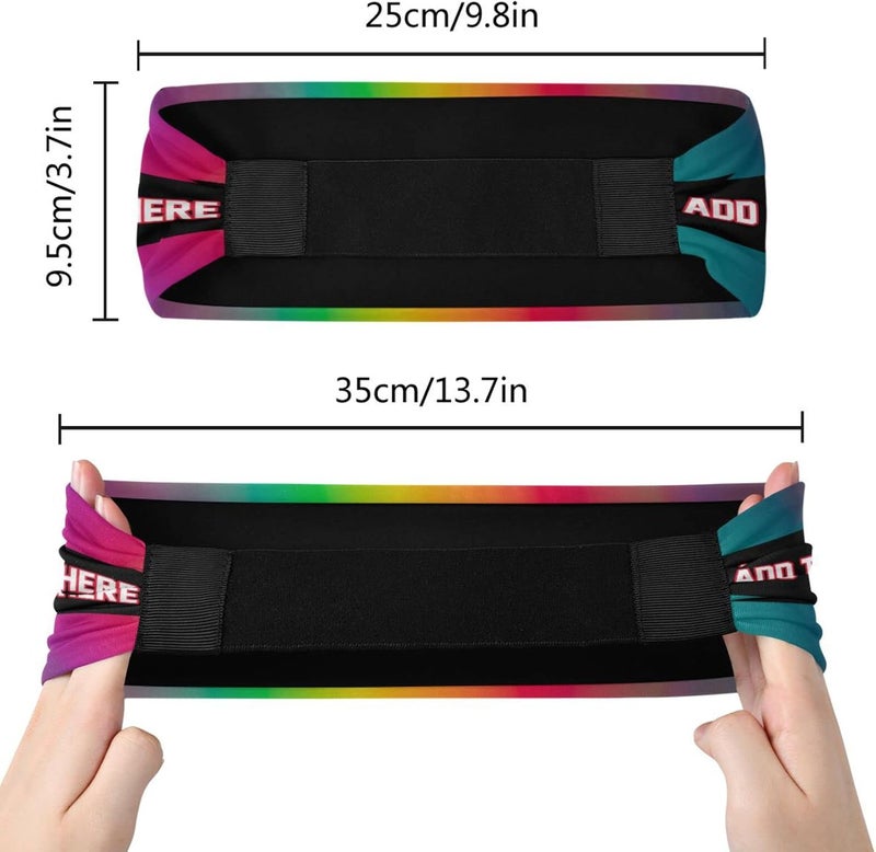 Vcmaluco Sports Sweatbands Headband for Men Women Elastic Headband Hair Bands Sports Sweatbands for Basketball Yoga Exercise Workout - Image 5